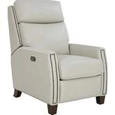 Anaheim Big & Tall Power Recliner w/ Power Head Rest & Lumbar in Cason Putty Leather